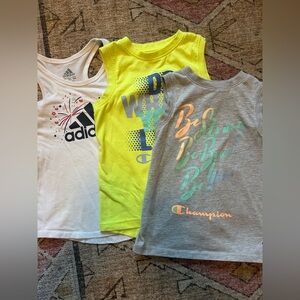 Girls 4T tank top bundle - adidas and champion